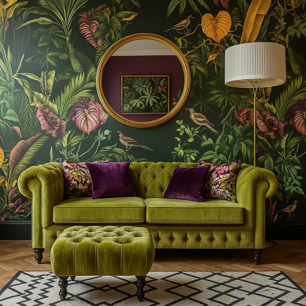 Was über das Sofa im Wohnzimmer hängen